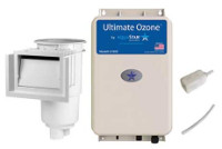 AquaStar Ultimate Ozone„¢ Corona Discharge Ozone Generator Kit & Skimmer | Dark Gray with Tan | 40K Gal. | 110/120V | U3000-SKR105RT108-OZ-KIT
