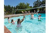 SR Smith Swim N€™ Spike Salt Pool Friendly Volleyball Residential Game | with 16' Net and Anchor | Black | S-VOLY