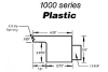 CustomCascade 1000 Series ABS Sheeting Waterfall 12" with 1-½" Standard Lip | White | 1000-12